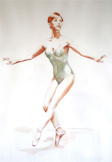 Dee Jackson, Movement, Watercolour on paper