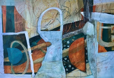 Sue Meredith, Recollection 1, Mixed media