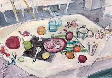 Sue Meredith, Kitchen Capers, Mixed media