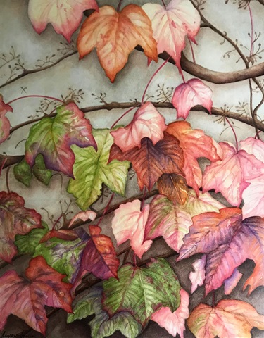 Anne Dupont-Brown, Autumn Colours, watercolour