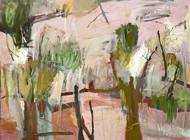 Cilla Davis, Walking on Balls Head, acrylic on canvas