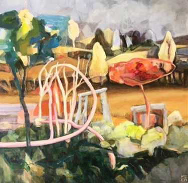 Sue Meredith, Puelieu I, acrylic on canvas