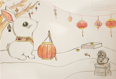 Rachel (Yuqiao), for my brother, my brother is very cute just like a rabbit