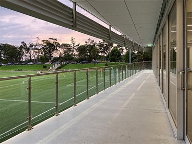 Blair Wark VC Community Centre exterior balcony