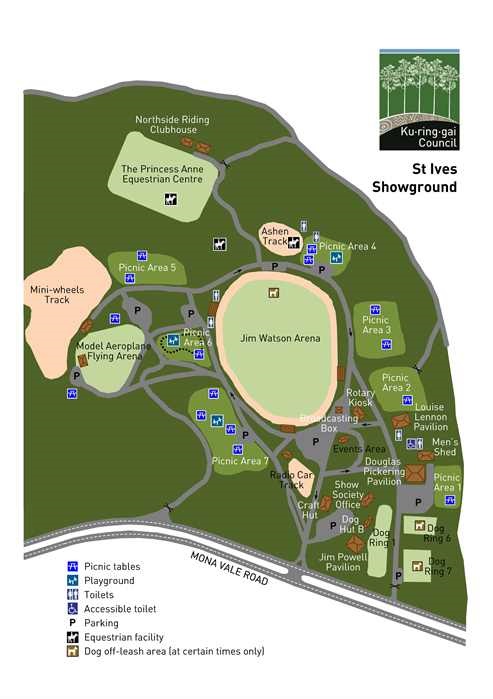 showground map