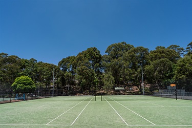 Allan Small Park tennis courts synthetic grass court