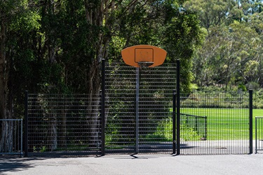 Allan Small Park basketball hoop
