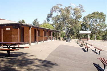 Canoon Road Recreation Area club house and toilets