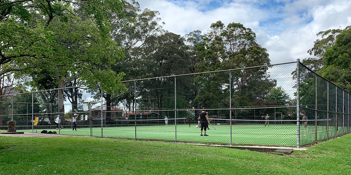 Kendall Village Green tennis courts Kuringgai