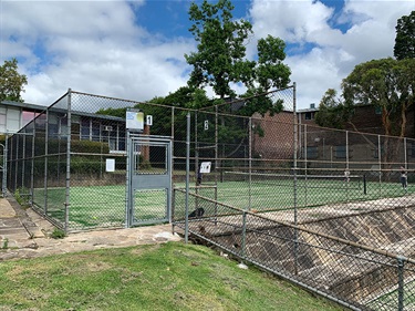 Lindfield Community Centre tennis courts entry