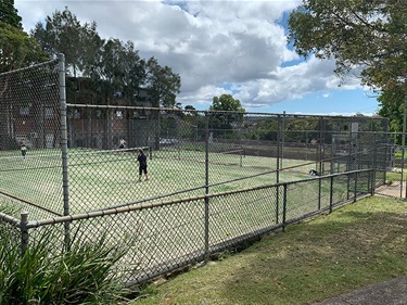 Lindfield Community Centre tennis courts synthetic grass court