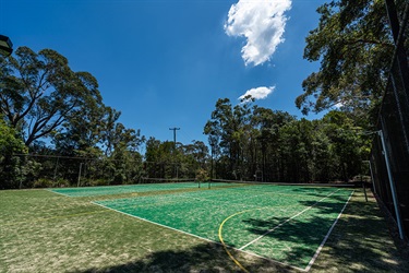 Lindfield Soldiers Memorial Park tennis courts netball set up