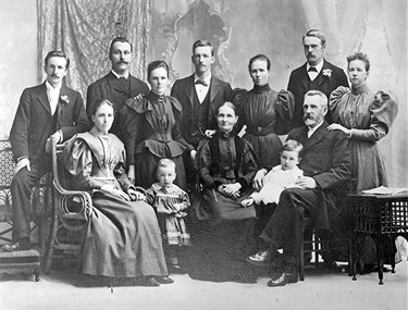 Brown, Dinning & Slade families ca.1890