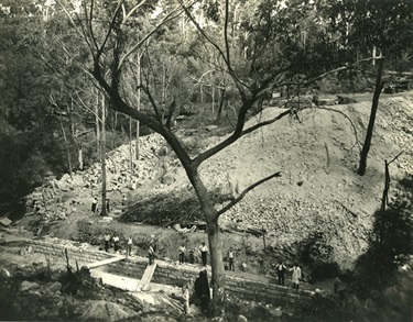 Stone work , Lindfield Park 1930