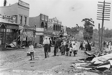 Storm damage, Lindfield 1914