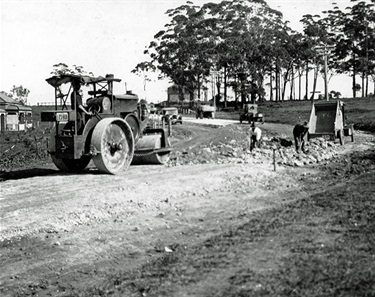 Road construction, Ku-ring-gai ca.1928