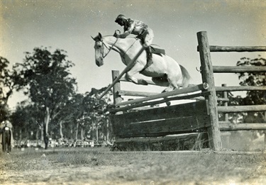 Show jumping event, St Ives Show ca.1932