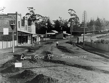 Lane Cove Rd, Turramurra 1900  State Records NSW State Rail Authority Collection
