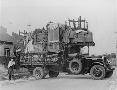 Joe Bourke's trucks, Turramurra ca.1937