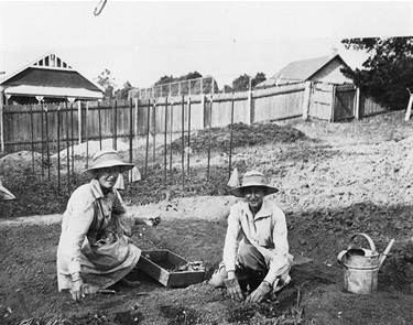 Airini and Nell in V.A.D. nursery ca.1918  Ku-ring-gai Chase Ave, Turramurra