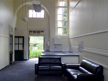 Gordon Library Meeting Room 2 kitchenette and foyer