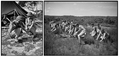 1940s Australian Women’s Army Service training at this site, likely on the oval area.jpg