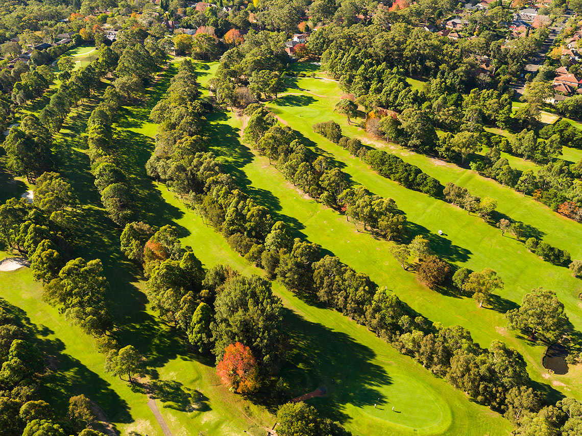Gordon Golf Course - aerial view