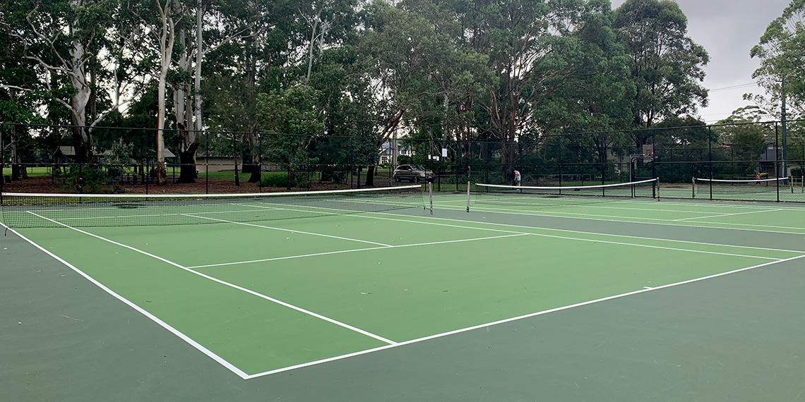 Queen Elizabeth Reserve tennis courts Ku ring gai