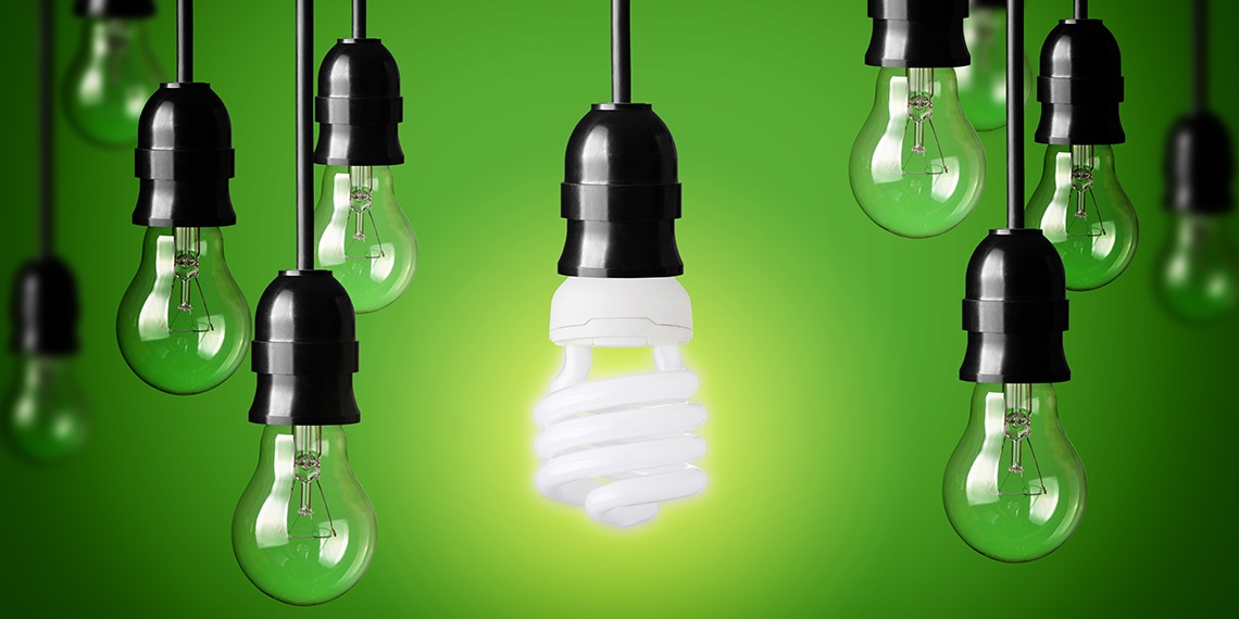 energy saving and simple light bulbs
