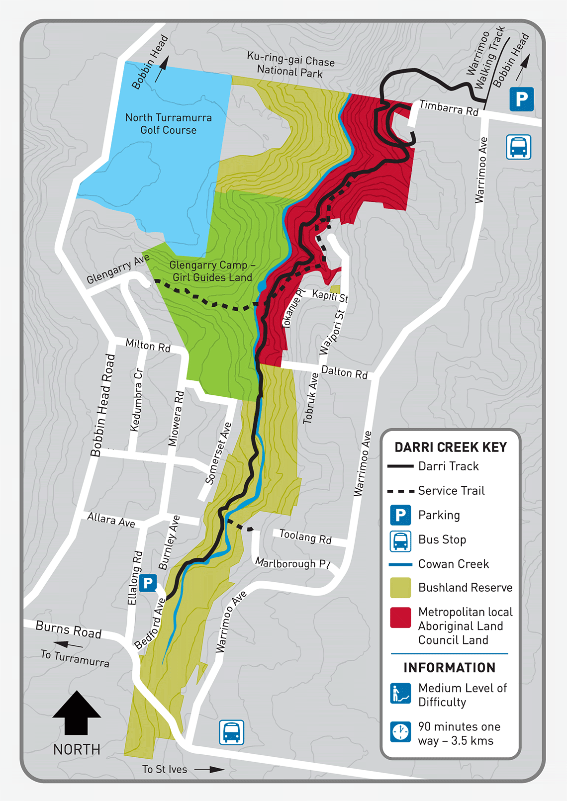 Darri Walking Track map